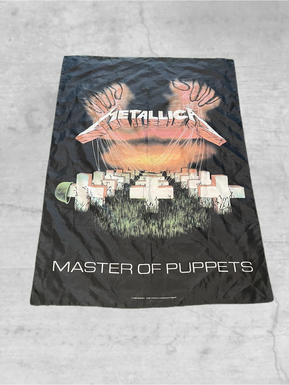 Metallica Band Music Master Of Puppets Album Cover Fabric Tapestry Banner 30x40"